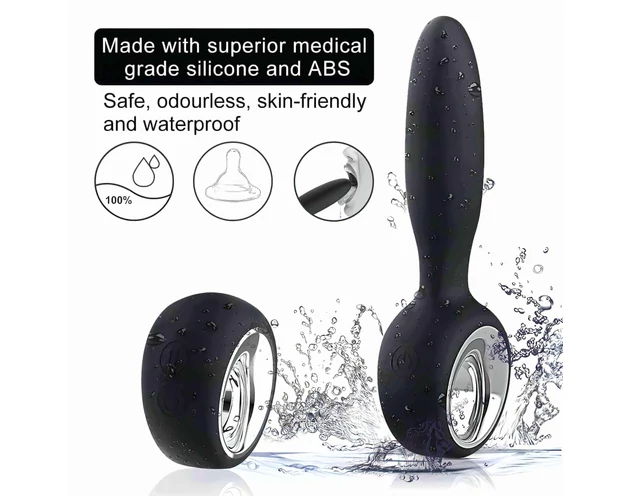 Aixiasia Dylon-Remote - akkus, rádiós anál vibrátor (fekete)