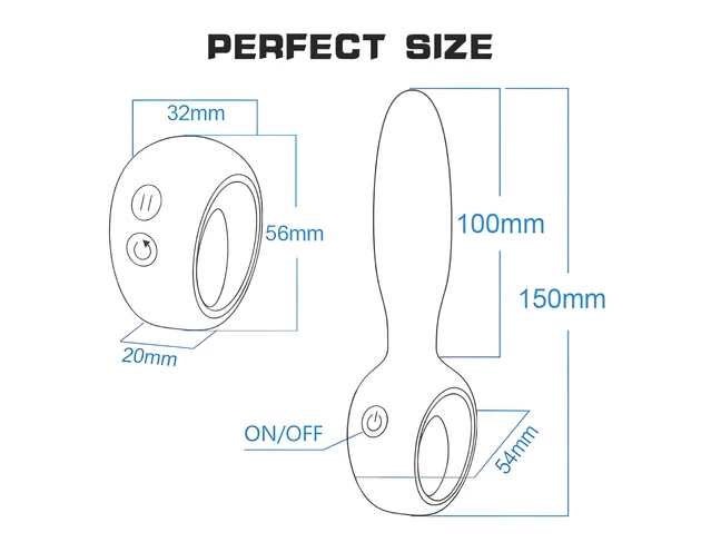 Aixiasia Dylon-Remote - akkus, rádiós anál vibrátor (fekete)