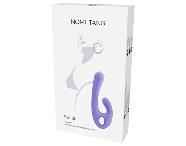 Nomi Tang Flex Bi - akkus, csiklókaros vibrátor (lila)