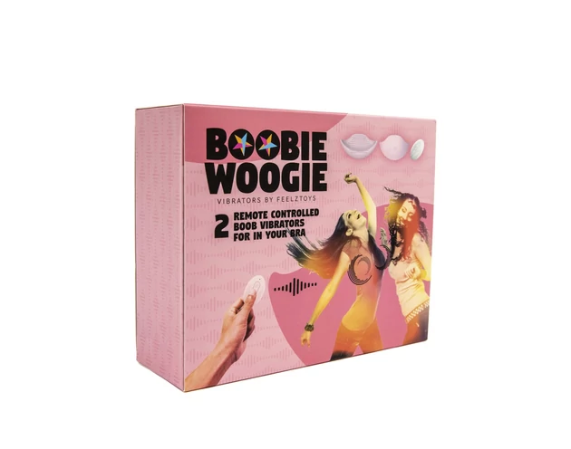 FeelzToys - akkus, rádiós mellvibrátor - 2db (pink)