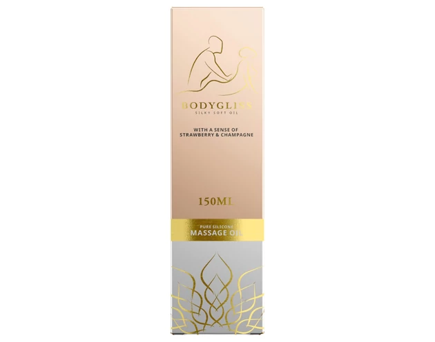 Bodygliss - masszázsolaj és síkosító - eper (150ml)
