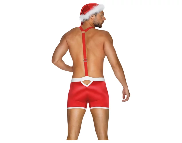 Obsessive Mr Claus - Mikulás jelmez szett (2 részes) - piros