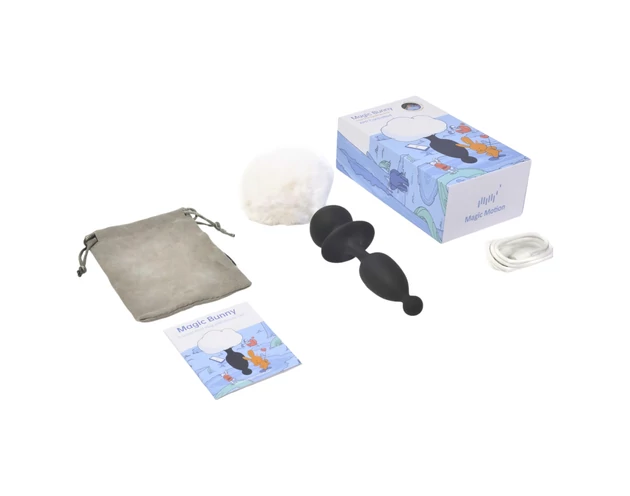 Magic Motion Bunny - okos anál vibrátor nyuszifarokkal (fehér)