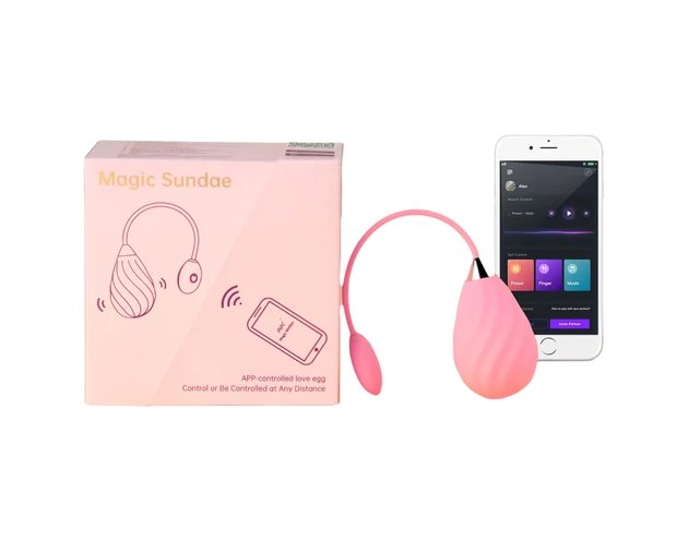 Magic Motion Sundae - okos, akkus vibrációs tojás (pink)