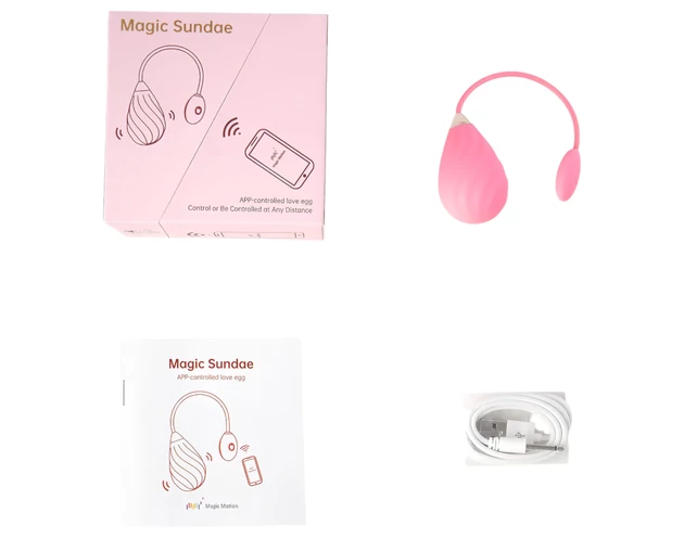 Magic Motion Sundae - okos, akkus vibrációs tojás (pink)