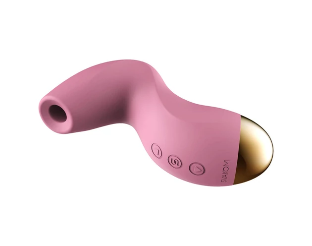 Svakom Pulse Pure - akkus, léghullámos csiklóizgató (pink)