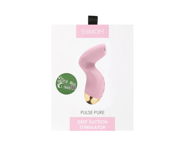 Svakom Pulse Pure - akkus, léghullámos csiklóizgató (pink)