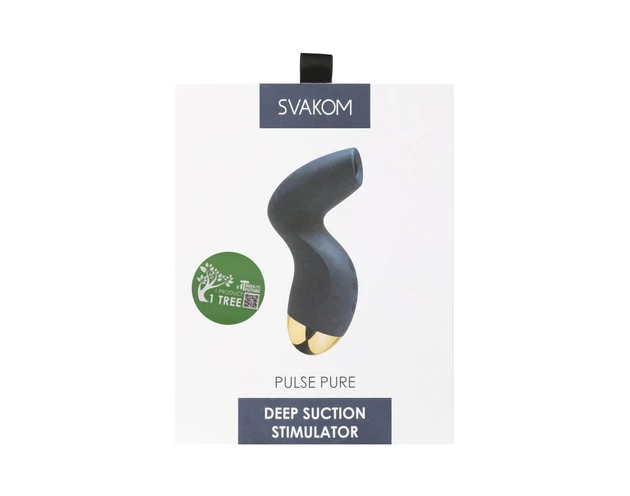 Svakom Pulse Pure - akkus, léghullámos csiklóizgató (kék)