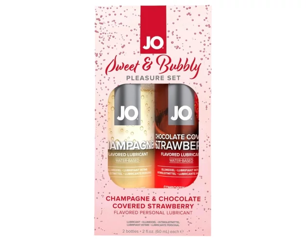 JO System Sweet & Bubble síkosító - pezsgő-csoki-eper (2db)
