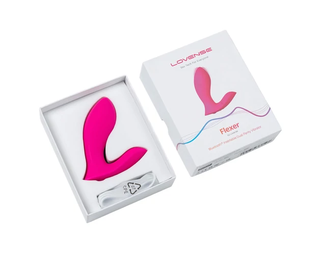 LOVENSE Flexer Panty - akkus 2in1 vibrátor (pink)