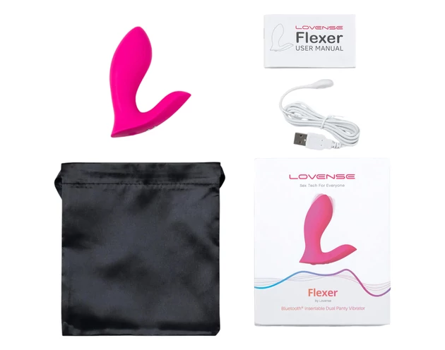 LOVENSE Flexer Panty - akkus 2in1 vibrátor (pink)