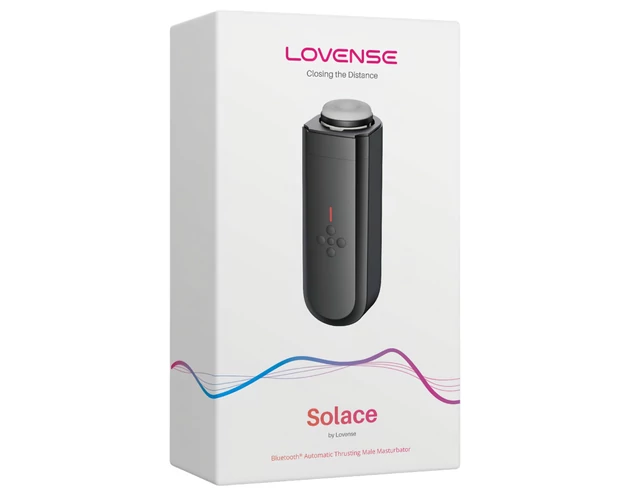 LOVENSE Solace - okos, fel-le mozgó maszturbátor (fekete)