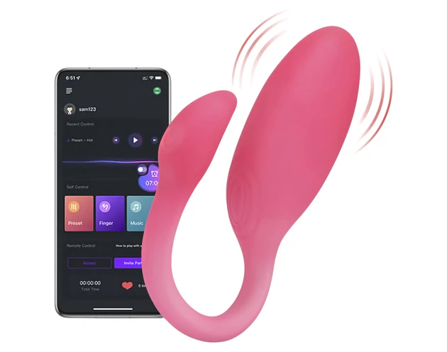 Magic Motion Flamingo Max - okos vibrációs tojás (pink)