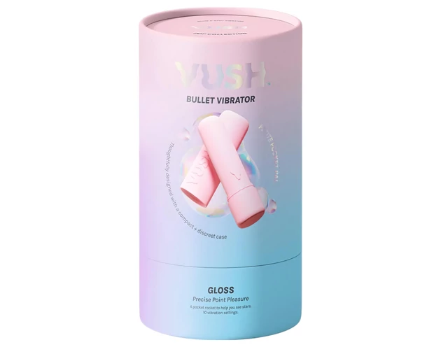 Vush Pop Gloss - akkus, vízálló mini vibrátor (pink)
