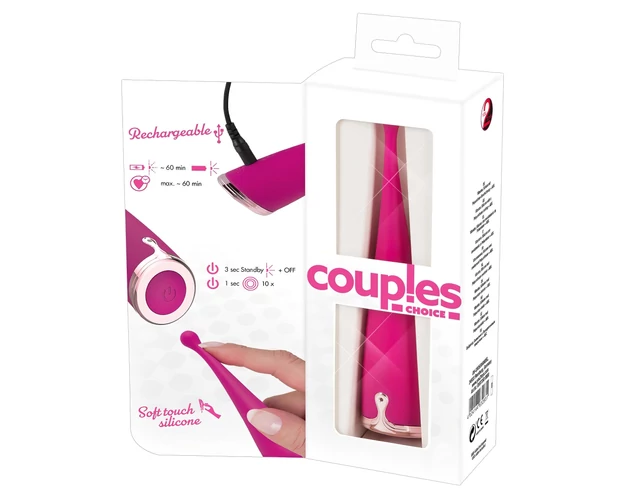 Couples Choice - akkus csikló vibrátor (pink)