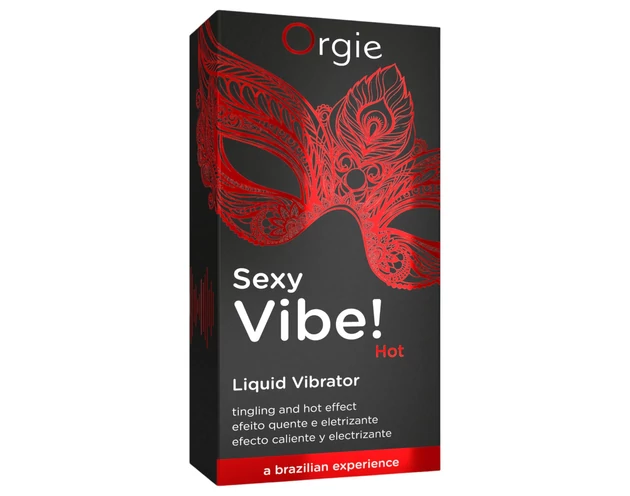 Orgie Sexy Vibe HOT - epres, melegítő folyékony vibrátor (15 ml)