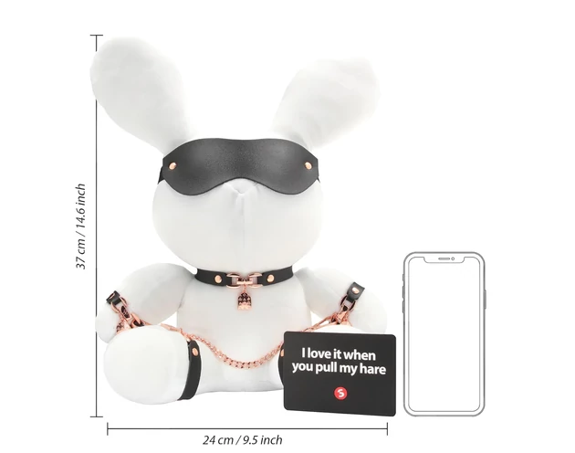 Bondage Rabbit - BDSM nyuszi (fehér)