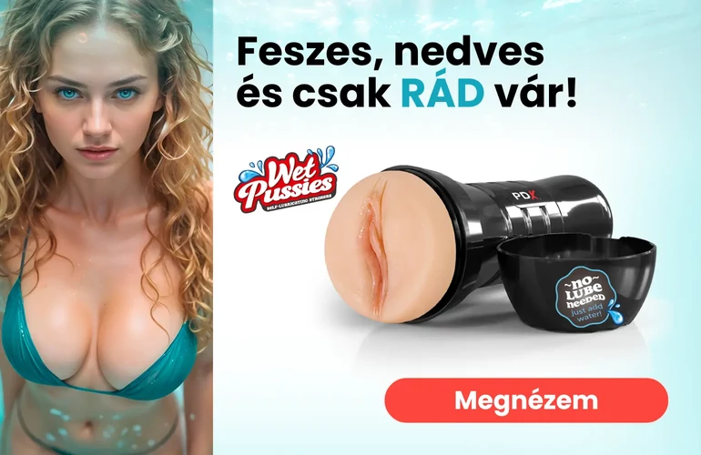 PDX Wet Pussies - maszturbátor, amihez nem kell síkosító - Vágyaim.hu szexshop