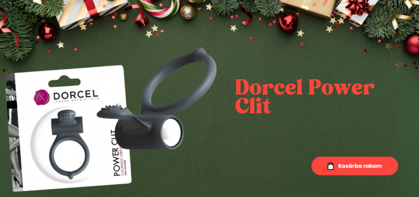 Dorcel Power Clit - vibrációs péniszgyűrű (fekete) - Vágyaim.hu szexshop