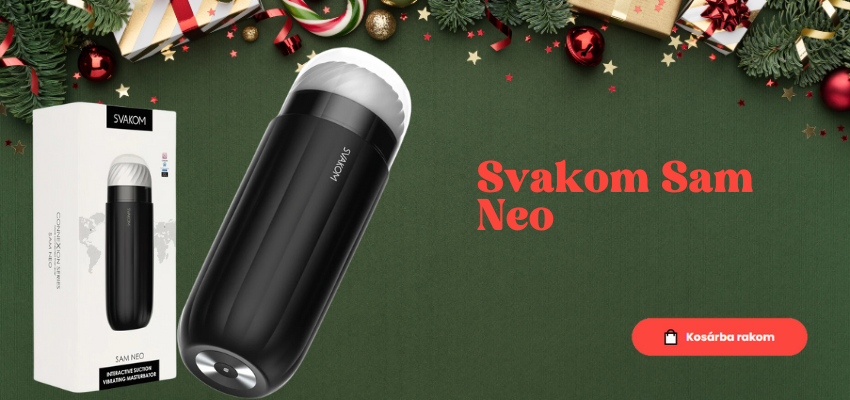 Svakom Sam Neo - okos maszturbátor (fekete-fehér) - Vágyaim.hu szexshop