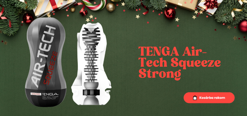 TENGA Air-Tech Squeeze Strong - szívó maszturbátor (fekete) - Vágyaim.hu szexshop